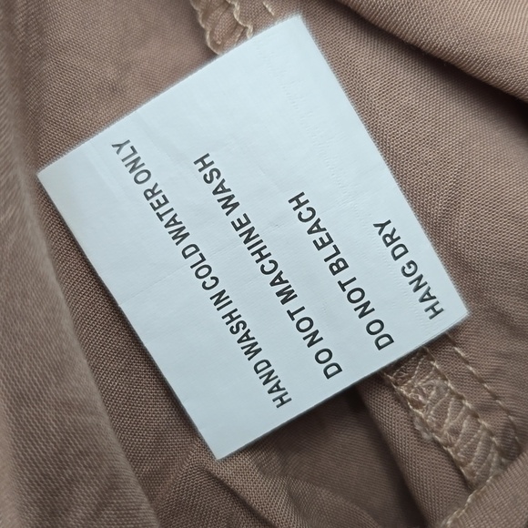 LUNA MOON women's Small Embroidered Tunic Taupe Salmon - Picture 5 of 6